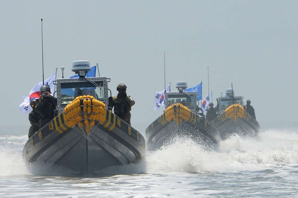 South Korean marines conduct a crackdown against China's illegal fishing in neutral waters around Ganghwa island, South Korea in June. Disputes over illegal fishing are an irritant in relations between China and US ally South Korea, even as their economic relations grow close. File photo: AP