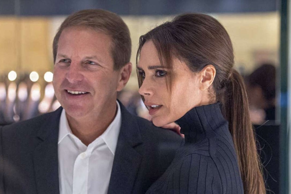 Bruce Rockowitz with Victoria Beckham at the opening of her Hong Kong store in March 2016.