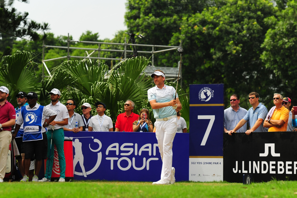 Ian Poulter during the first round of the Venetian Macao Open. Photos: SCMP Pictures