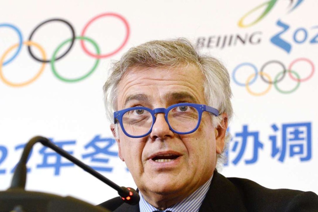 Juan Antonio Samaranch Jr., vice president of the International Olympic Committee, holds a press conference in Beijing on Oct. 12, 2016, after an IOC panel held a three-day meeting to check the Chinese capital's preparedness for hosting the 2022 Winter Olympics. (Kyodo) ==Kyodo