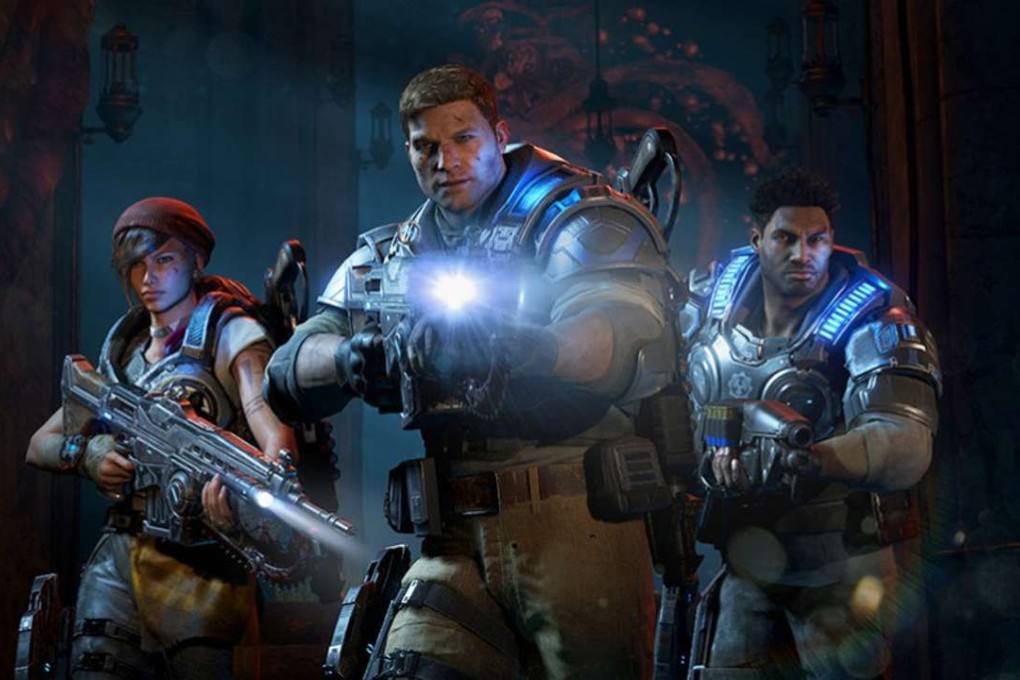 A screen grab from Gears of War.
