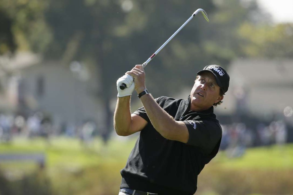 Phil Mickelson during the pro-am ahead of the Safeway Open. Photo: AP