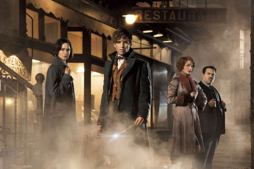 Katherine Waterston, Eddie Redmayne, Alison Sudol and Dan Folger in a scene from ‘Fantastic Beasts and Where to Find Them’. Photo: AP
