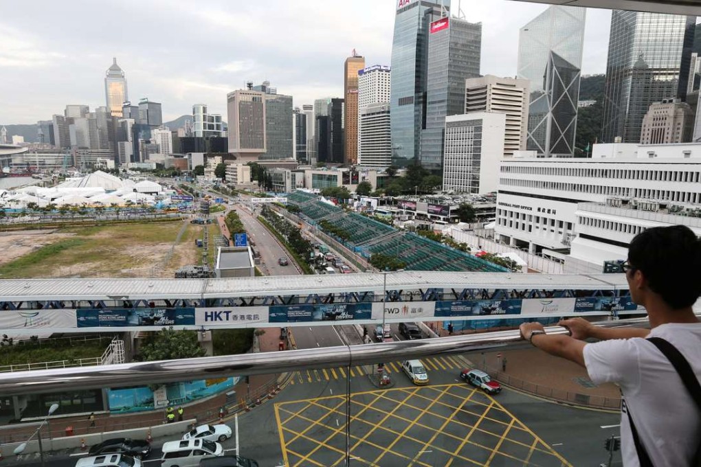 The Formula E circuit in Central’ s harbourfront. Photo: Dickson Lee