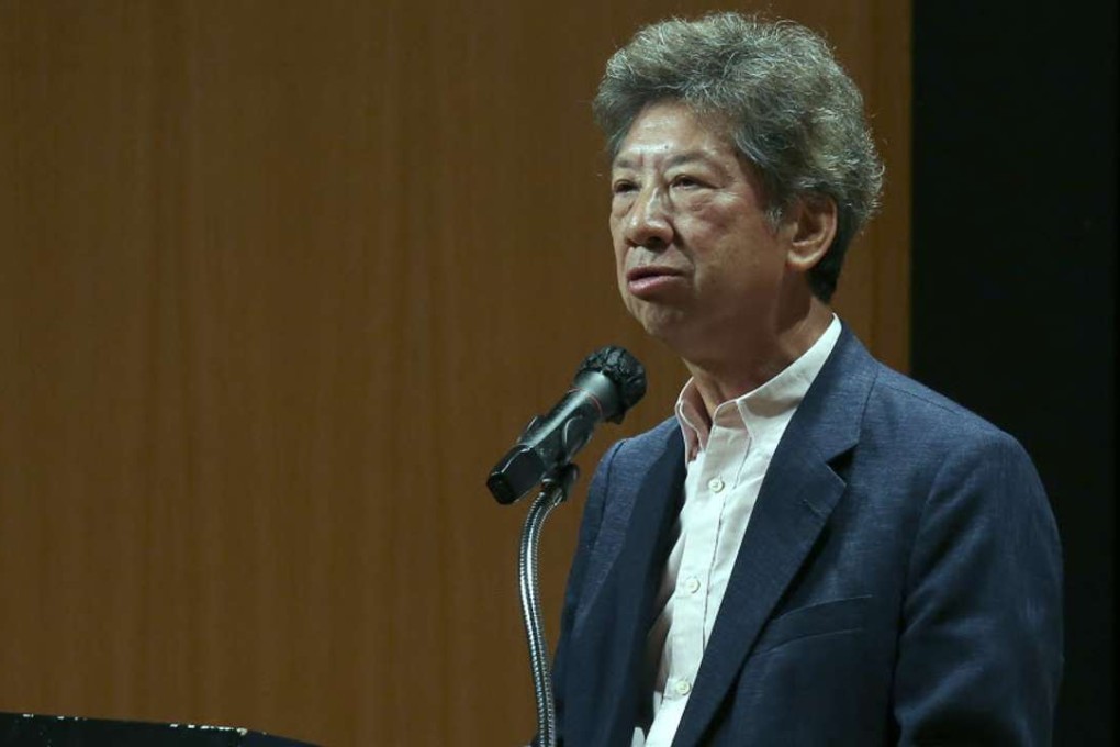 Tong speaking at a forum in Causeway Bay in July on the city's attempts to realise democracy. Photo: Dickson Lee