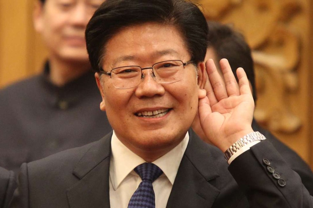 Zhang Chunxian at the Great Hall of the People earlier this year when he was the Communist Party secretary of Xinjiang. Photo: Simon Song