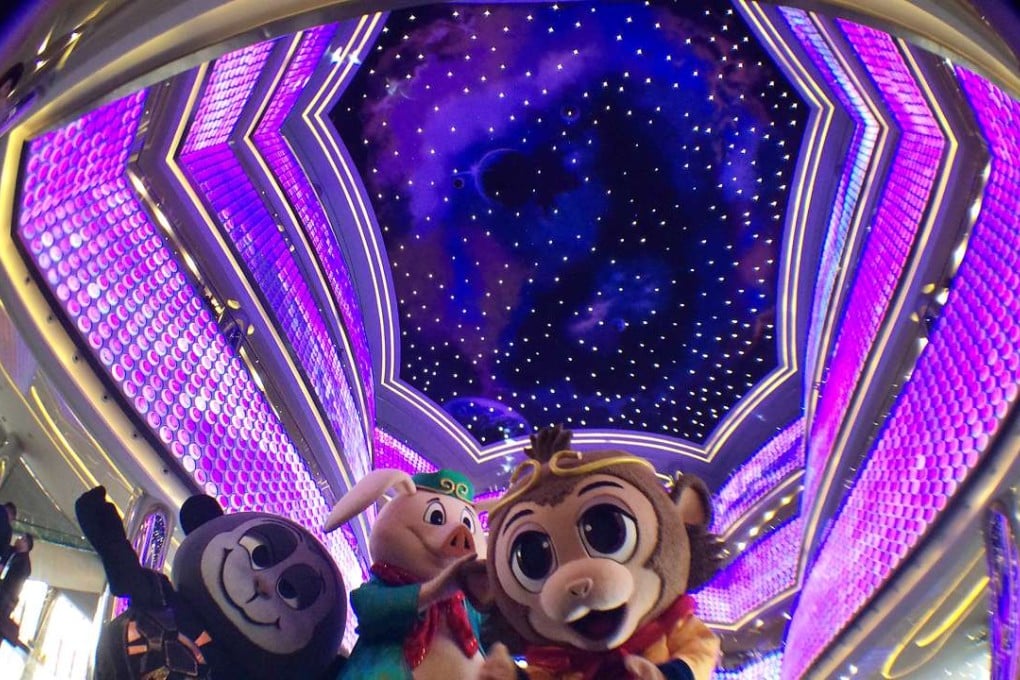 An interior view of Wanda Movie Park in Wuhan. Photo by Simon Song