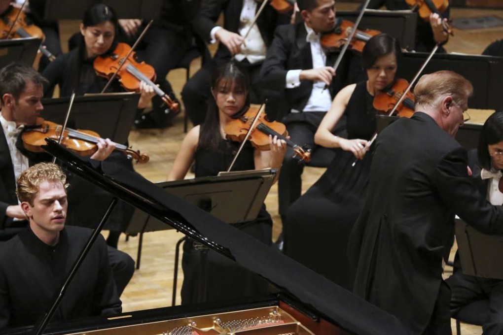 Pianist Joseph Moog and the Hong Kong Sinfonietta play Brahms’ Piano Concerto No. 2. Photo: Courtesy of Hong Kong Sinfonietta