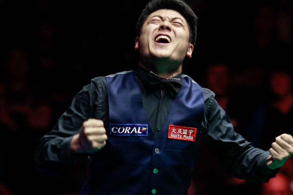Liang Wenbo celebrates his win. Photos: World Snooker