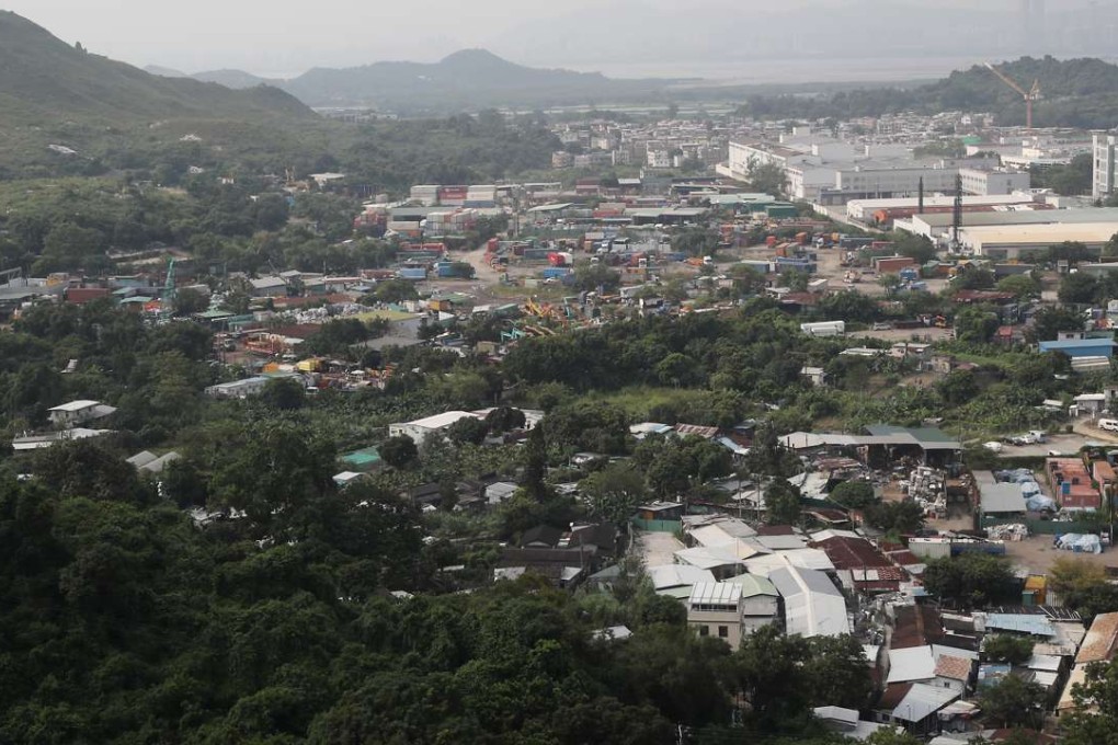 The site in Wang Chau was set aside for a public housing project. Photo: Edward Wong
