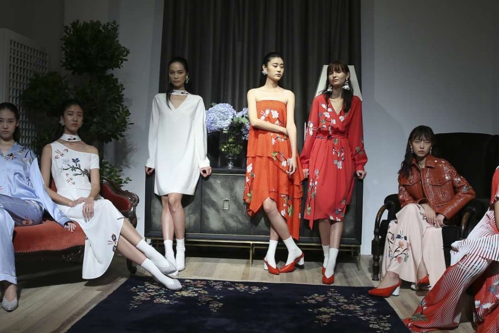Painterly Chinese florals and pyjama-inspired looks were features of Helen Lee’s spring/summer 2017 shows.