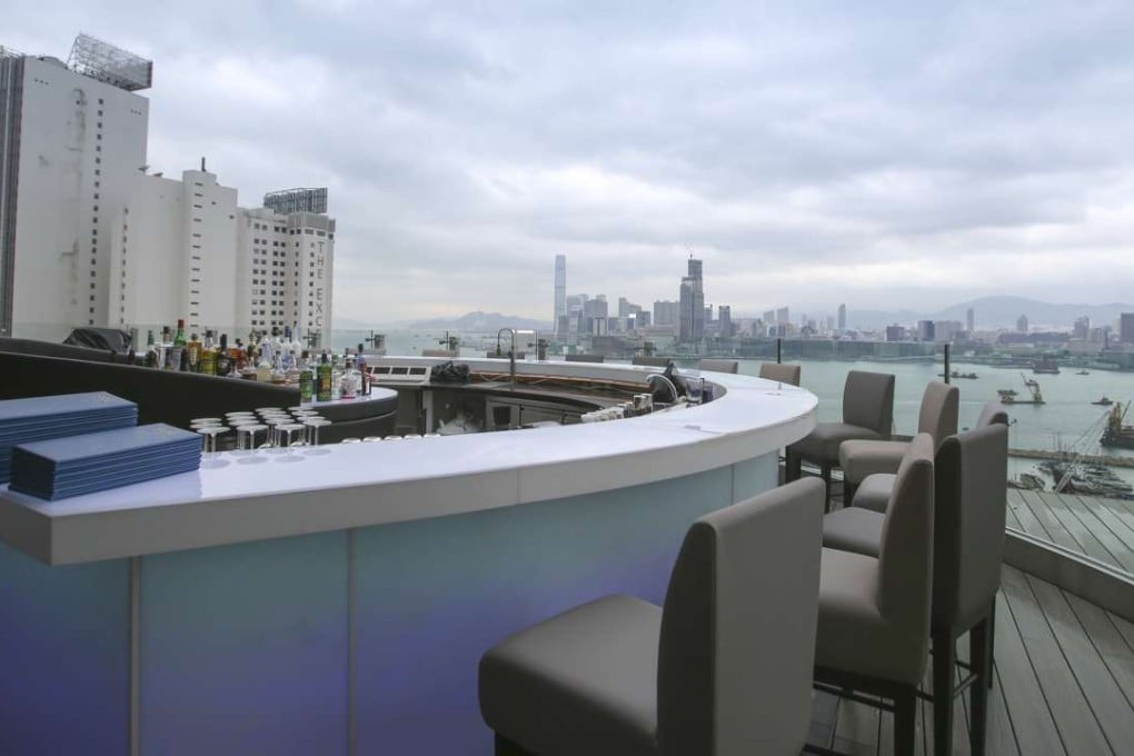 Skye in Causeway Bay makes maximum use of the roof terrace with its fine harbour view. Photos: Chen Xiaomei