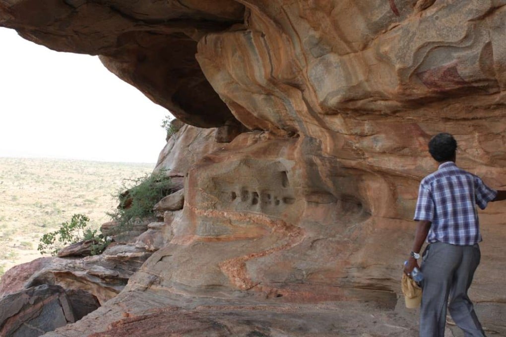 A cave painting at Laas Geel. Pictures: James Jeffrey