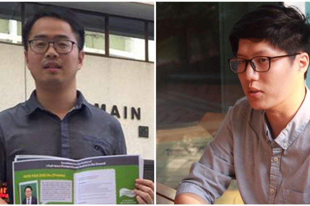 Printa Zhu Ke (left) was accused by Michael Mo Kwan-tai of trying to buy votes for a student election at HKU. Photo: SCMP Pictures