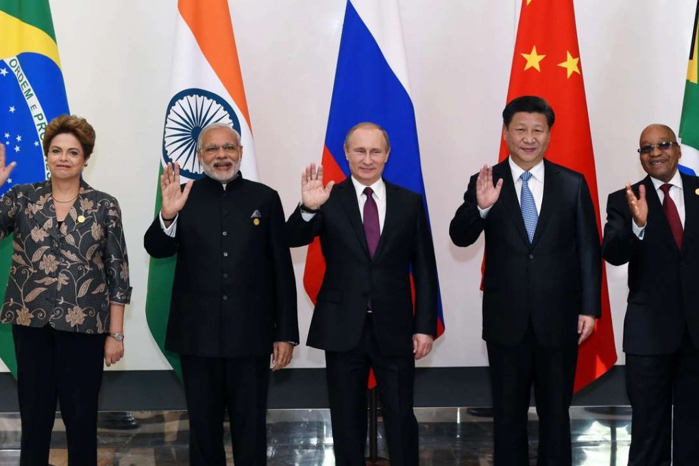 The leaders of BRICS nations meet in 2015. Photo: Xinhua
