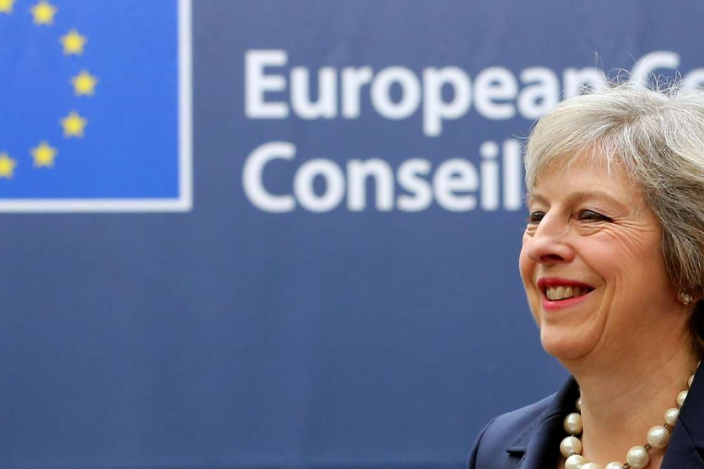 British Prime Minister Theresa May arrives at the EU Council headquarters for a European Union leaders summit in Brussels, Belgium. Photo: Reuters