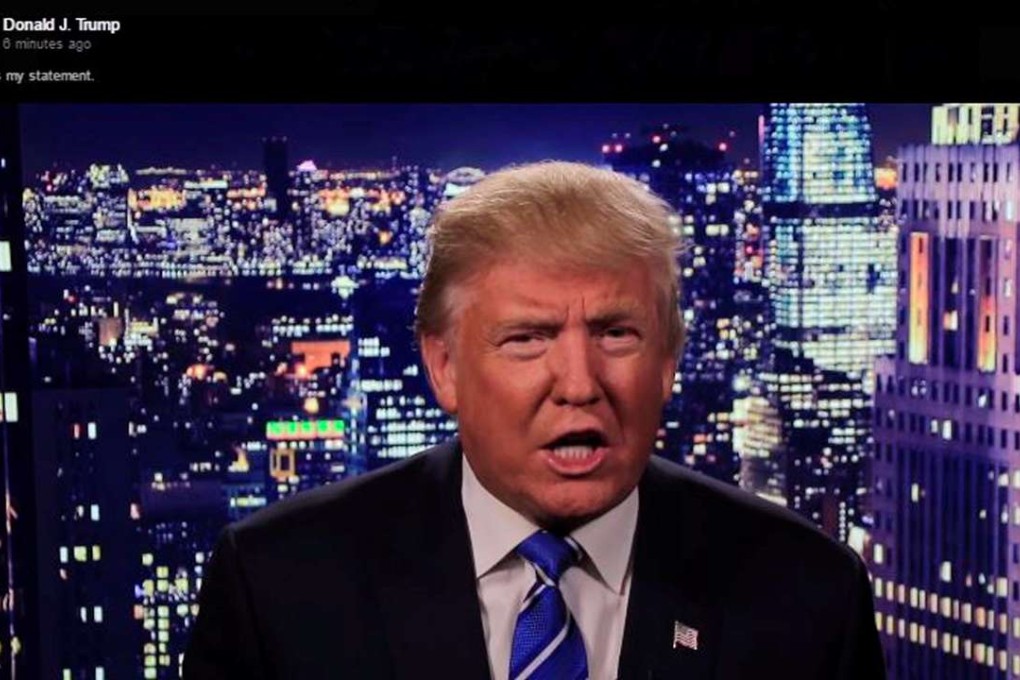Republican U.S. presidential nominee Donald Trump is seen in a video screengrab as he apologizes for lewd comments he made about women during a statement recorded by his presidential campaign and released via social media after midnight October 8, 2016. Donald J. Trump via Reuters/Handout FOR EDITORIAL USE ONLY. NO RESALES. NO ARCHIVES. TPX IMAGES OF THE DAY