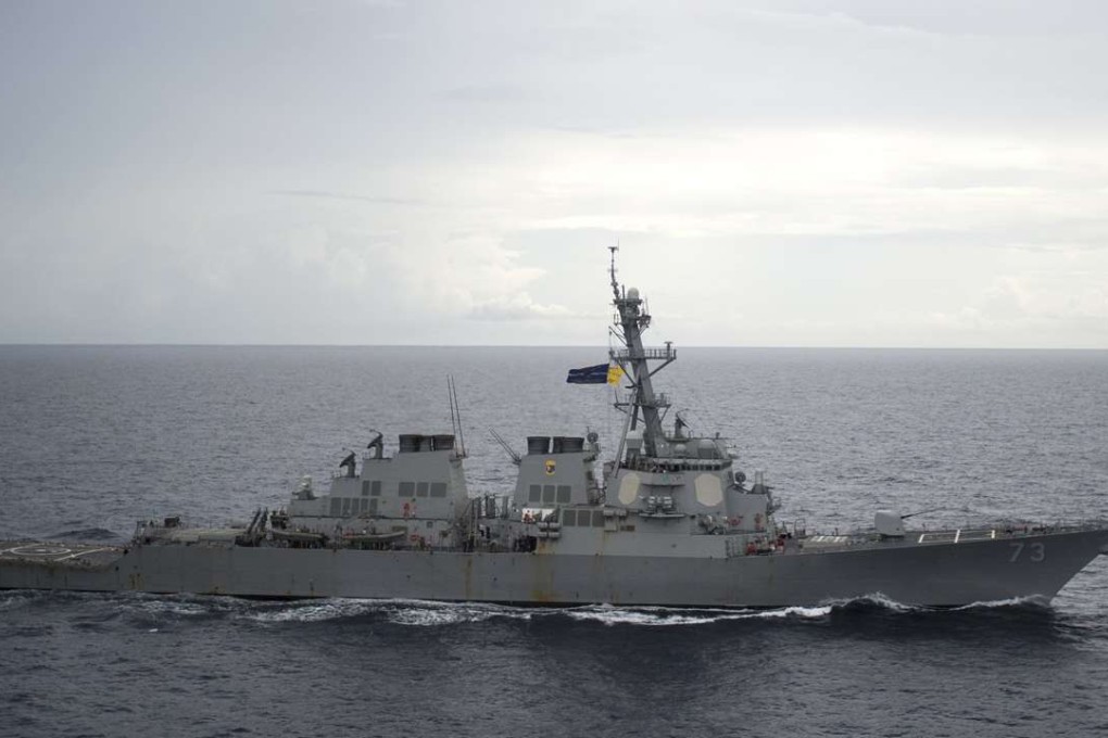 The guided-missile destroyer USS Decatur sailed close the to disputed Paracel Islands on a ‘freedom on navigation’ exercise on Friday. Photo: Reuters