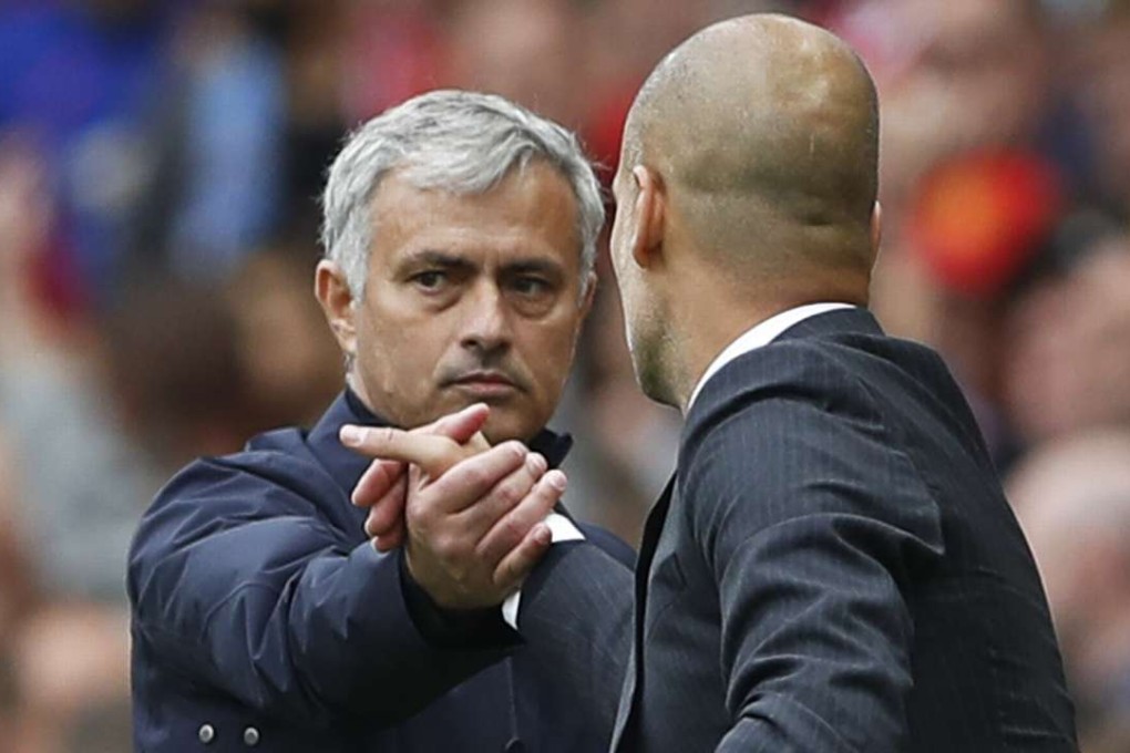 Manchester United manager Jose Mourinho and Manchester City manager Pep Guardiola will cross swords again on Wednesday. Photo: Reuters