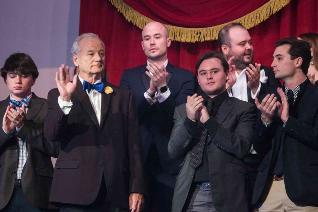 Bill Murray prepares to take his seat prior to the start of the 19th annual Mark Twain Award for American Humour ceremony. Photo: AFP