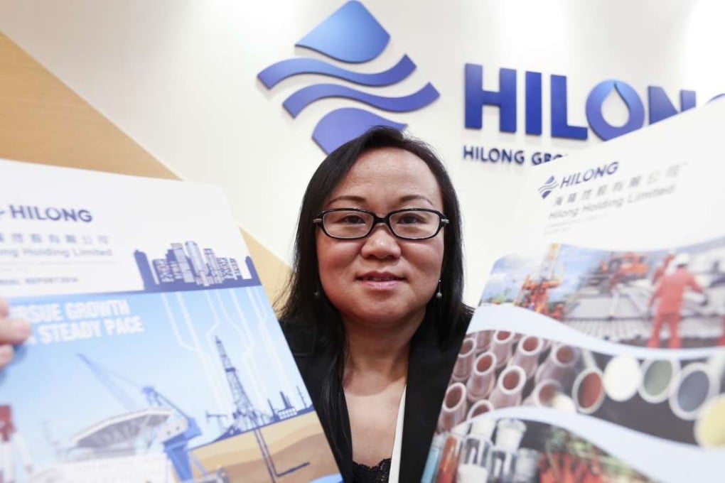 Amy Zhang Shuman, Hilong’s company secretary says that during the first six months of this year pipe sales rose thanks to increased demand from Russian customers. Photo: Dickson Lee