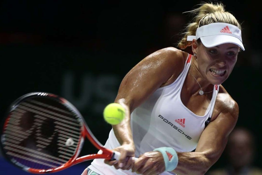 Angelique Kerber of Germany battled through her opening match against Dominica Cibulkova of Slovakia. Photo: EPA