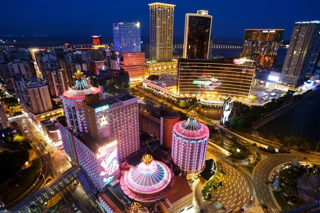 An aerial night view of casinos in Macau. Has the tide turned for its junket operators? Photo: AFP
