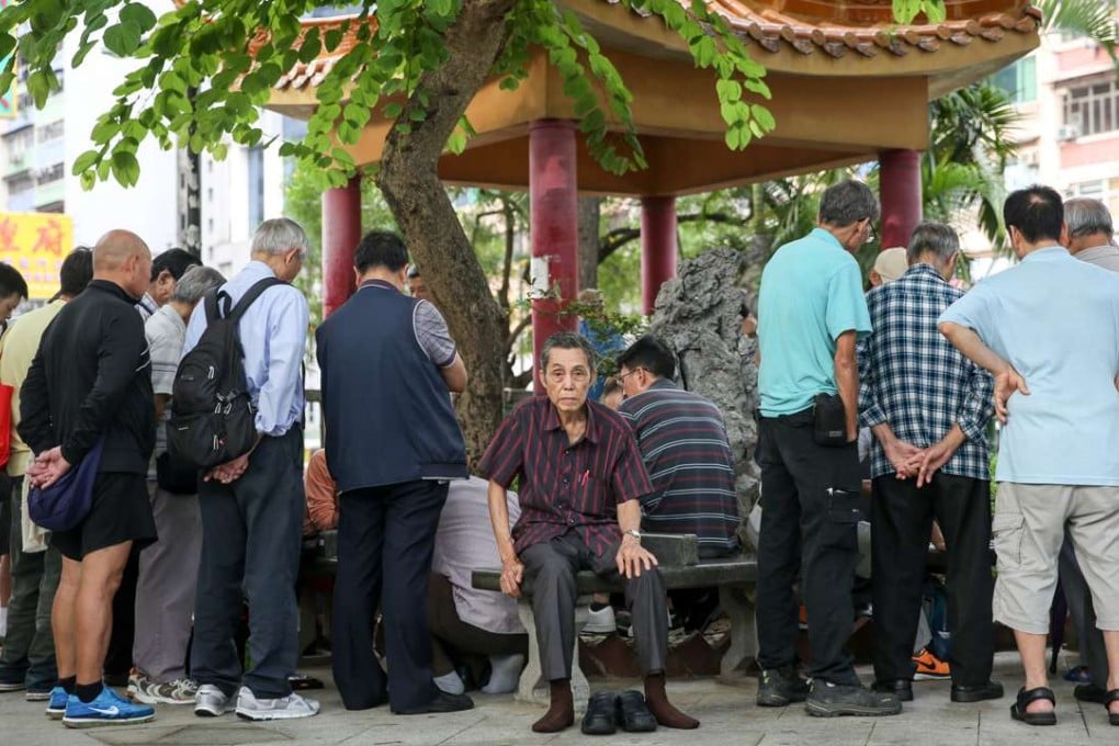 Elderly people appear to prefer spending more time resting than going out. Photo: Sam Tsang