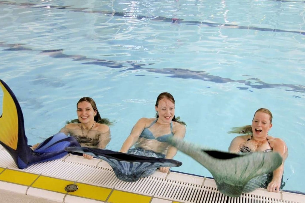 Aspiring mermaids will be taught how to free-dive wearing a faux tail, do pool-friendly hair and make-up, pose for underwater photos and are given tips on choosing costumes and accessories. Photo: AFP