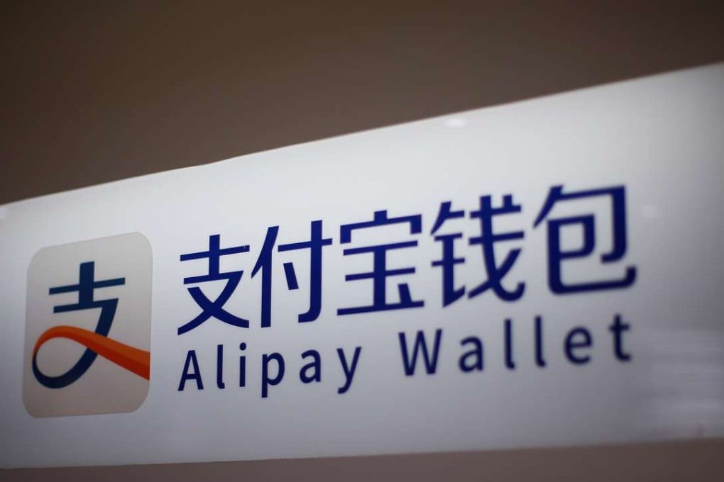 An Alipay logo is seen at a train station in Shanghai. Photo: Reuters