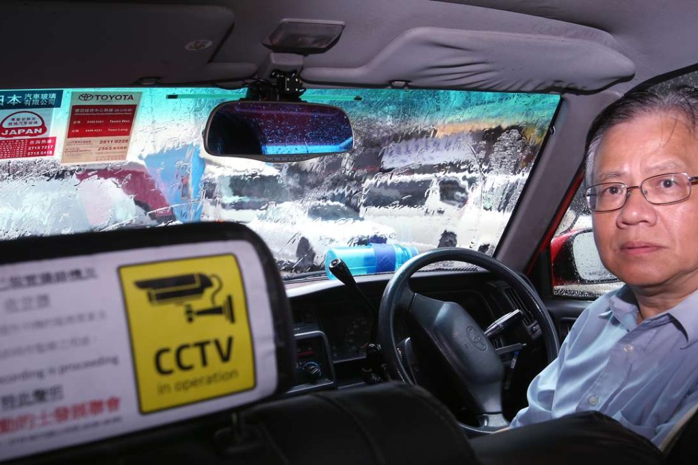 Ng Kam Wah, vice president of the association for taxi industry development with his CCTV taxi. Photo: Xiaomei Chen