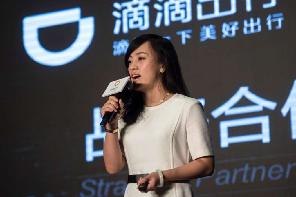 Jean Liu, president of Didi Chuxing, said on Tuesday the company aspires to be a global operation. Photo: AFP
