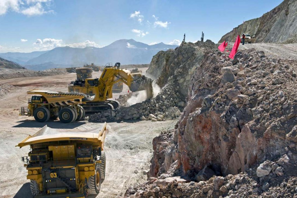 The Pascua-Lama mine straddling the Chile-Argentina border being operated by Barrick Gold Corp. Photo: Reuters