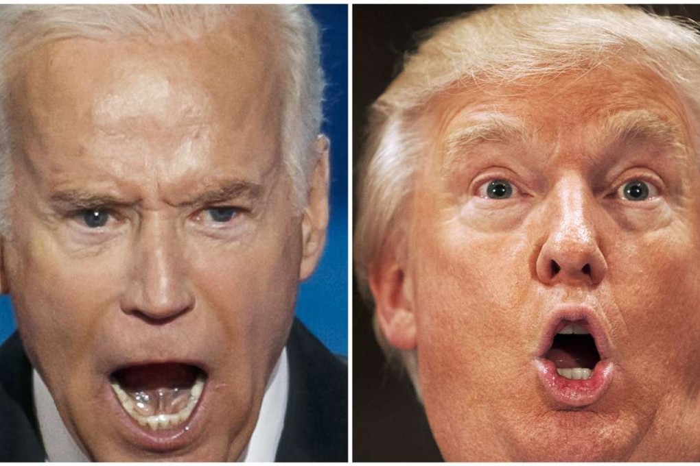 Fight club? Donald Trump (right) says he’d ‘love’ to face US Vice President Joe Biden. Photos: Reuters/Tribune News Service