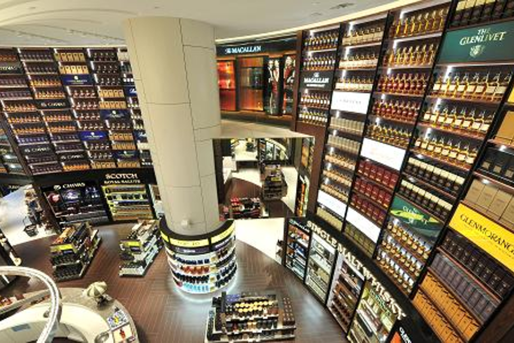 DFS Wine & Spirits Store in Changi Airport. Photo: DFS