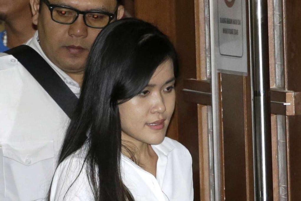 Jessica Kumala Wongso enters a courtroom prior to the start of her sentencing hearing at Central Jakarta District Court. Photo: AP