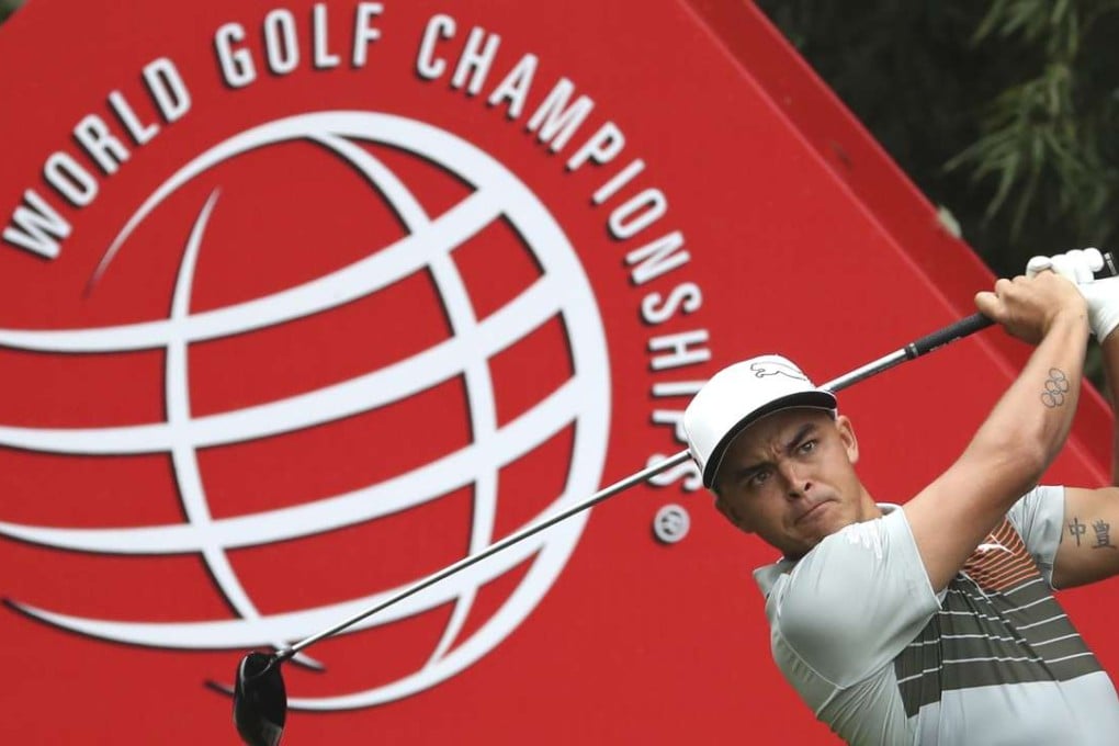 Rickie Fowler during the first round of the 2016 WGC-HSBC Champions. Photo: AP