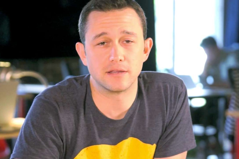Joseph Gordon-Levitt appealing for donations for Hong Kong asylum seekers who helped Edward Snowden. Photo: SCMP Pictures