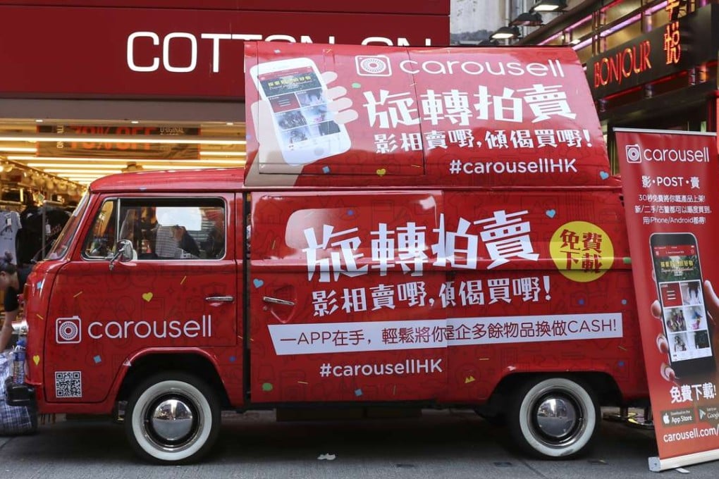 Singapore-based mobile marketplace Carousell, which entered the Hong Kong market with a soft launch last April, recently acquired used car app Caarly in a bid to expand its car classifieds features across Asia. Photo: SCMP/Rachel Cheung