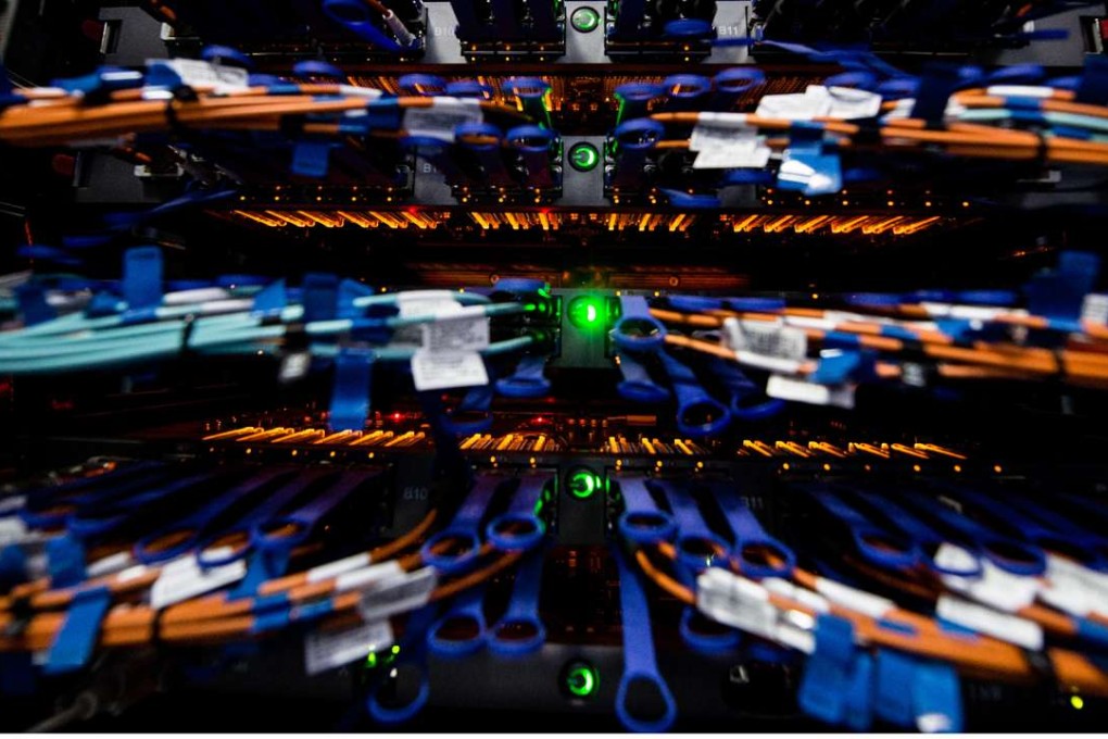 Cables of the Sunway TaihuLight supercomputer at Wuxi, Jiangsu province. Photo: Xinhua
