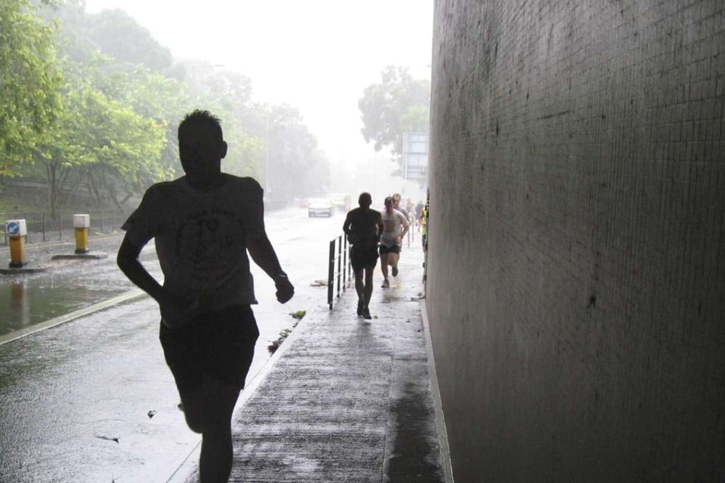 The T8 Hash in Hang Hau during Super Typhoon Utor in August 2013.