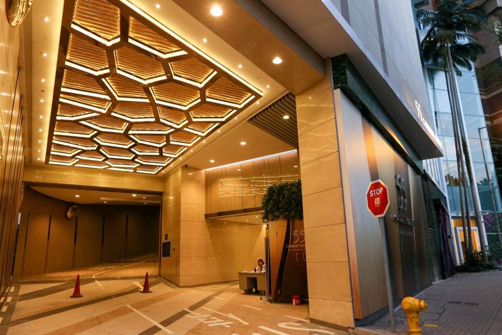 A single car park at 55 Conduit Road sold for a record HK$4.8 million, making the street quite possibly the most expensive place to leave a vehicle in Hong Kong. Photo: Sam Tsang