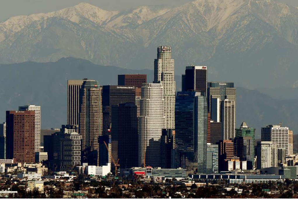 In their preferred cities for emigration, Los Angles was chosen by 17.8 per cent of the wealthy Chinese people in the survey as they place where they would like to buy property and live. Photo: AFP
