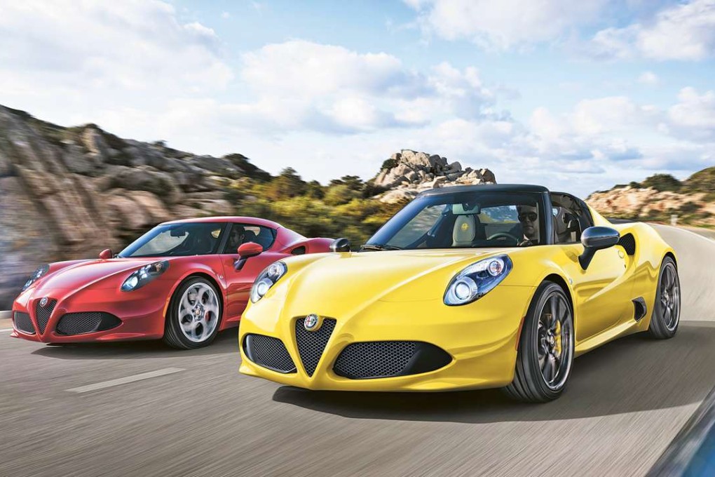Handout pictures of Alfa Romeo 4C Spider. Photo: Newspress