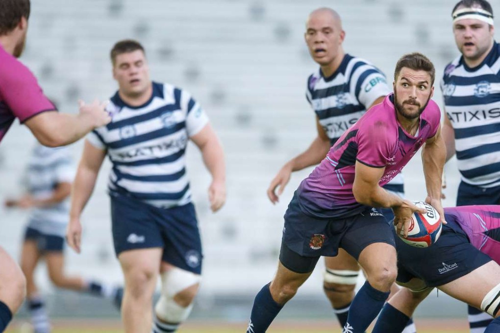 HKCC captain Liam Slatem moves from ball after a scrum. Photos: Phoebe Leung/Prezz Images Plus