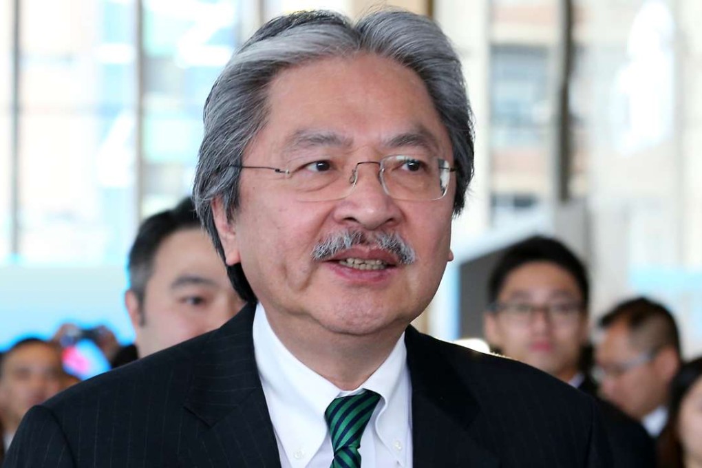 Financial Secretary John Tsang Chun-wah said it is “heaven’s secret” when he will announce whether he will run for Hong Kong’s top job. Photo: SCMP Pictures