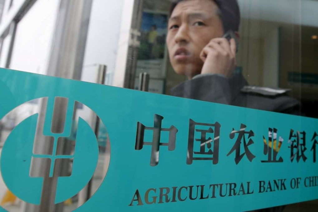 Agricultural Bank of China set the industry record for worst non-performing loan (NPL) ratio of 2.39 per cent. Photo: Reuters