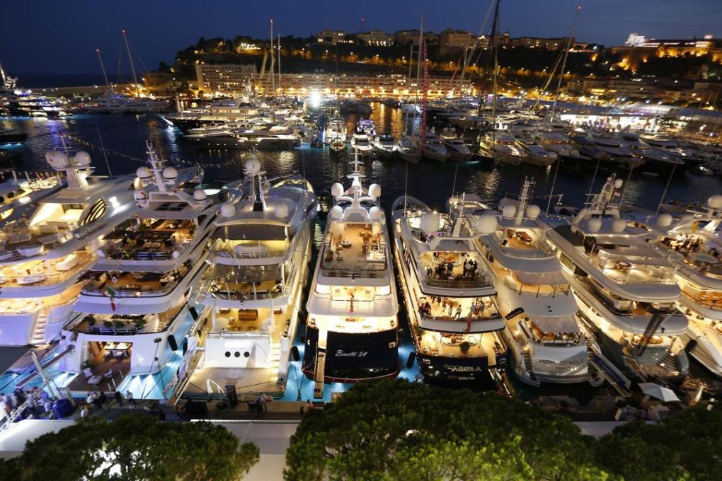 Luxury yachts pictured at The Monaco Yacht Show. Such symbols of economic success are celebrated in the US, whereas Beijing has cracked down on extravagant displays of wealth. Photo: AFP