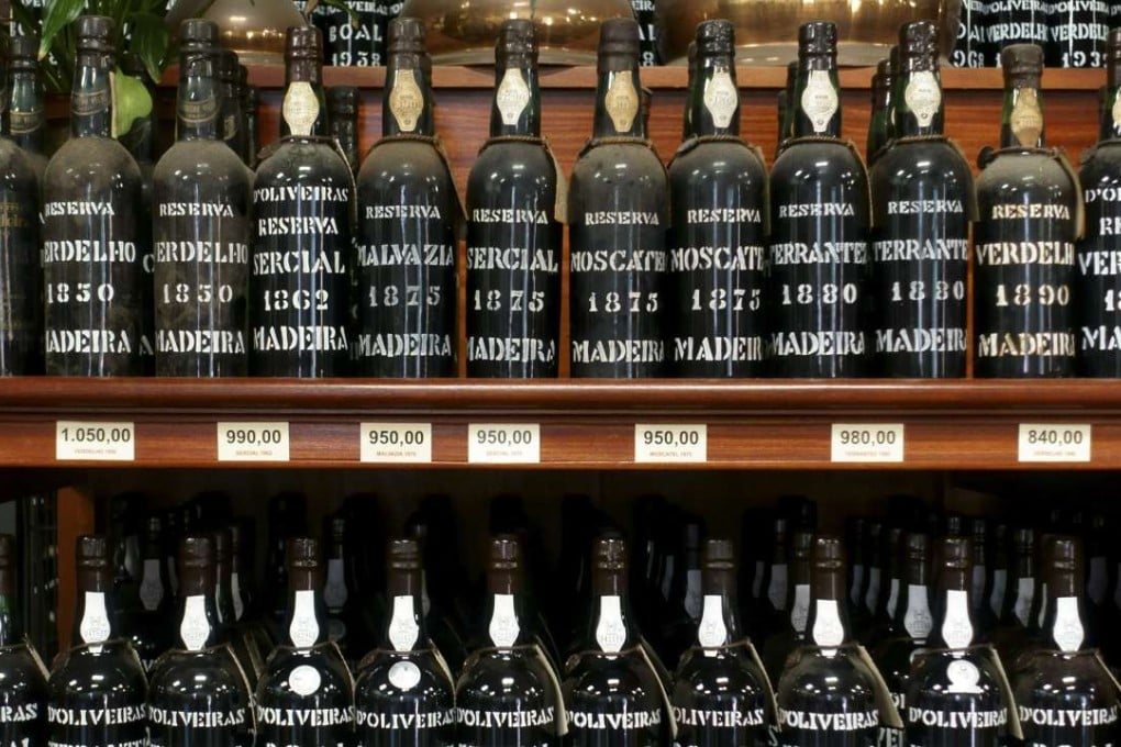 Vintage Madeira wines in Funchal. Photo: Alamy Stock Photo