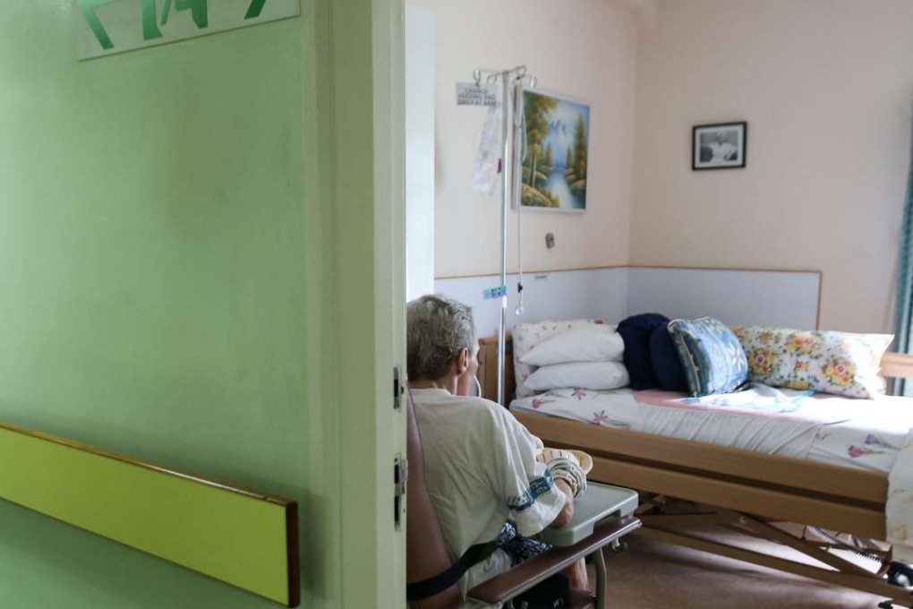 A resident at China Coast Community, an English-speaking care home in Kowloon Tong, in September. Photo: David Wong